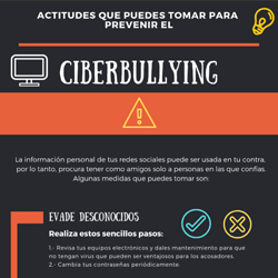 Actitudes que puedes tomar en cuenta para prevenir el ciberbullying